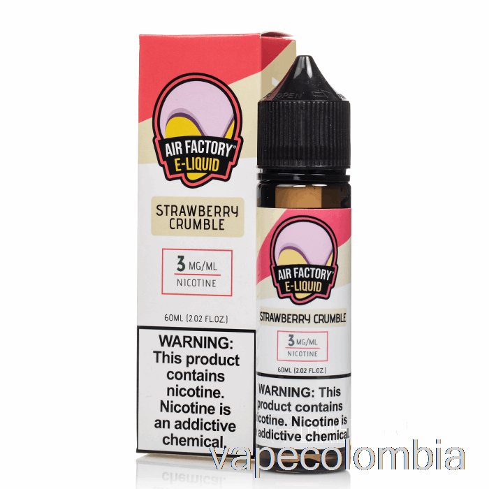 Vape Recargable Crumble De Fresa - Air Factory - 60ml 3mg